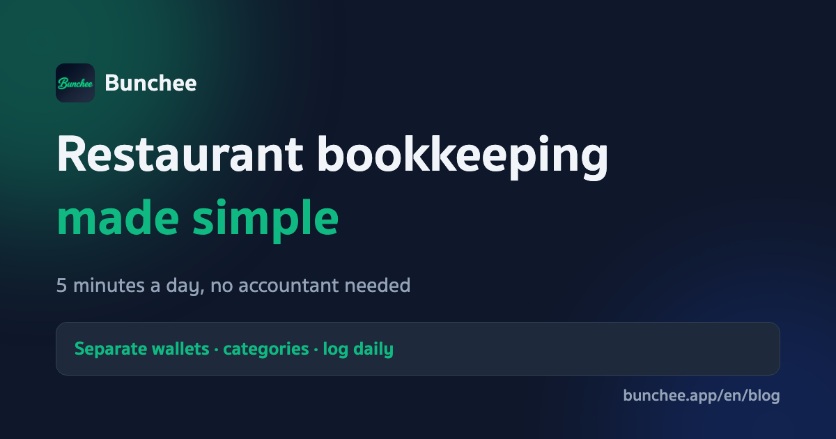 Simple restaurant bookkeeping for owners